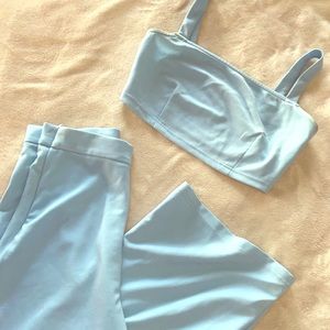 Crop top & palazzo pant set
